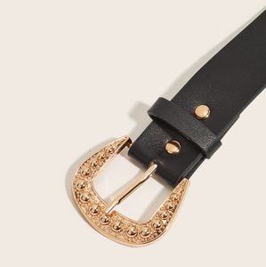 Vintage cuero de moda de gama alta Unisex fábrica al por mayor barato Dia Rhinestone cristal tachonado cinturón con hebilla - Product Image 2