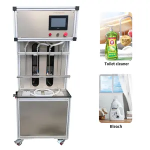 Semi-automatic 4 head steady submersible filling machine detergent dishwashing liquid detergent bottle liquid filling machine