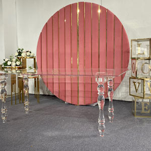 Mesa acrílica transparente Rectangular para eventos, suministros de mesa para boda, fantasma - Product Image 4