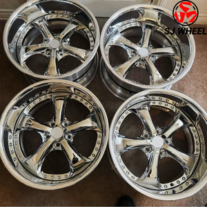 Jantes forgées en deux parties chromées personnalisées SJ High-End Works VS-KF 17 18 <span class=keywords><strong>19</strong></span> 20 21 22 pouces 5x120 5x114.3 pour Nissan BMW M3 M4 - Product Image 1