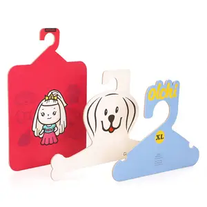 Dot Custom Printed Red Recycled Biodegradable Cardboard Paper Clothes Hanger for Dog Cat Pet