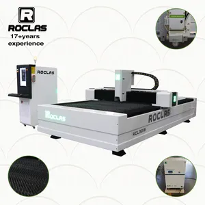 Mesin tabung pemotong Laser serat logam, pemotong laser serat baja 3000mm untuk tabung 4000W/0.4 W/Sheet CNC