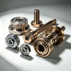 Piezas de Transmisión de Precisión Industrial: Engranajes Rectos, Ejes de Engranajes Ranurados y Piñones, Mecanizados por CNC en Acero Inoxidable - Product Image 1