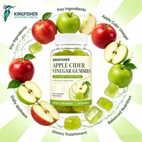 Gummies de Vinaigre de Cidre de Pomme (ACV) OEM ODM pour la Nutrition Digestive, à Base de Pectine Végétalienne, Saveur Fruit Naturel, pour le Bien-être Intestinal