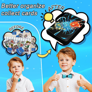 Reliure pour cartes TCG MTG, pages <span class=keywords><strong>à</strong></span> 4 pochettes, fermeture éclair <span class=keywords><strong>à</strong></span> 3 anneaux, 50 pochettes amovibles, 400 pochettes, album pour cartes <span class=keywords><strong>à</strong></span> collectionner - Product Image 4