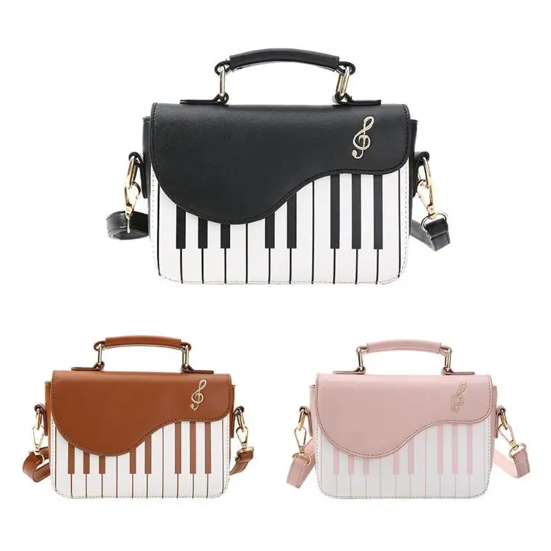 custom designers Piano Pattern Fashion Flap Crossbody Messenger Bag Female Shoulder Leather handbags women bags