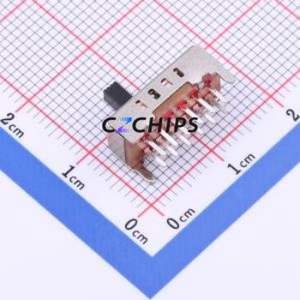 SS-24D35-G040 Slide Switch Through hole Component (THT) Switch Double Pole Four Throw Rectangle Pin Header PC Pin 14.8mm - Product Image 2