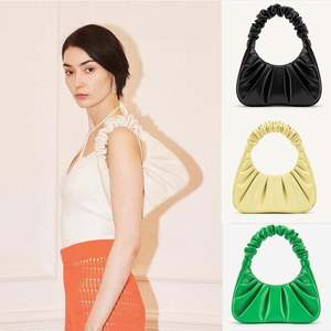 Cross-border Luxury Cloud Bag GABBI White Genuine Leather <b>Square</b> Pleated Tote Handbag Women French Style Single-Shoulder Niche - Product Image 6