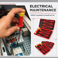 Kit de tournevis magnétique électrique manuel isolé VDE 1000V, fabrication sur mesure, vente chaude Qixin