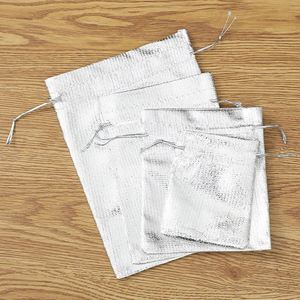 Adjustable Silver Gold Satin Jewelry Drawstring Velvet Pouch Personalised Drawable Organza for Christmas <b>Textile</b> <b>Packaging</b> - Product Image 5