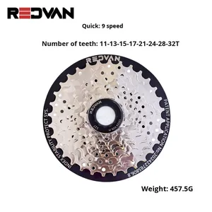 Protège-chaîne de vélo de montagne Redvan 8-10 vitesses avec roue libre en acier finition chromée, couvercle de cassette de protection durable, pièces de vélo - Product Image 2