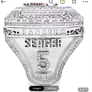 Bague de championnat des Texas Rangers, en alliage plaqué, bijoux commémoratifs de baseball, unisexe - Product Image 3