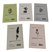Sachets thermoscellés recyclables personnalisés Tablette de dentifrice Crème pour le visage Poudre Emballage de patch pour soins de la peau Sacs en papier kraft biodégradables