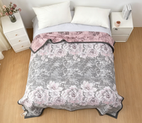 Plaid moderne en chanvre/coton écologique quatre saisons 200cm*230cm pour lit et canapé