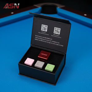 <span class=keywords><strong>Craie</strong></span> de billard R-QK ASN Premium, lot de 3 avec étui métallique magnétique, choisissez n'importe quelles 3 couleurs, antidérapante, sans poussière, ensemble d'accessoires de billard - Product Image 2
