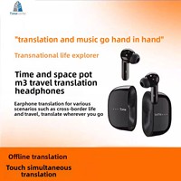 Écouteurs de traduction en temps réel Time Space Pot M3 avec annulation intelligente du bruit pour appels et traducteur simultané