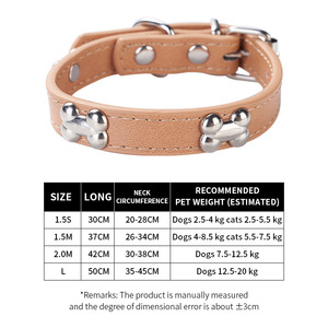 Collare personalizzato <span class=keywords><strong>per</strong></span> animali domestici in pelle di cane <span class=keywords><strong>per</strong></span> <span class=keywords><strong>cani</strong></span> di piccola taglia e gatti in tinta unita <span class=keywords><strong>con</strong></span> il nome collo collari - Product Image 4