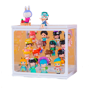 Hot Selling Wholesale Plastic Acrylic Bin & Big Transparent Storage With Lid Blind Mystery Box