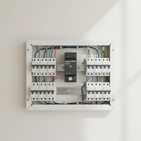 Parafoudre modulaire 1P+N 350V CA, dispositif de protection contre les surtensions 25kA, courant d'impulsion, montage sur rail DIN, SPD, signalisation à distance, programmation PLC