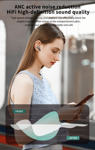 Valdus <span class=keywords><strong>J9</strong></span> cuffie con archetto da collo 2 In 1 ANC ENC auricolare BT Wireless TWS cuffie 36 ore di durata della batteria auricolari - Product Image 5