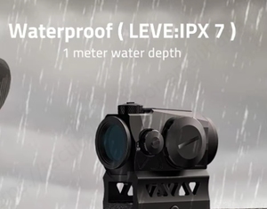 CVLIFE JackalHowl 1x20mm Red Dot Compact Optics 10 Réglages de luminosité Bouton Motion Awake Co-Witness Riser Étanche Aluminium - Product Image 4