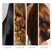 Peigne démêlant en plastique pour cheveux bouclés, grand format, à dents larges, anti-statique, doux, motif dessin animé mignon, idéal pour les voyages