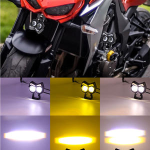 LKT Phare LED RGB clignotant en forme de tête de chat pour voiture électrique transfrontalière, <span class=keywords><strong>faisceau</strong></span> haut et bas modifié pour <span class=keywords><strong>moto</strong></span> et véhicule - Product Image 4