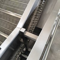 Commerciële luchtbelwasmachine voor de verwerking van sla, tomaten, aardappelen, wortelen, fruit en groenten.
