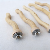 Perchoir en bois de dragon naturel massif courbé pour cage, accessoire pour perroquet et oiseaux