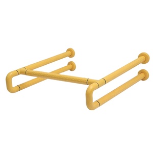 White or Yellow Urinal Bathroom <strong>Grab</strong> <strong>Bar</strong> Safety Nylon Washbasin <strong>Grab</strong> <strong>bar</strong> for Hospital Hotel and School - Product Image 1