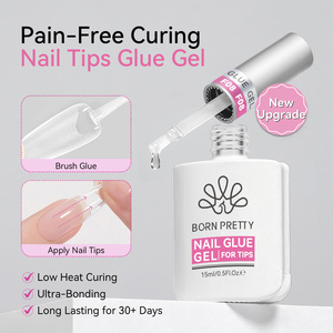 กาวติดเล็บยูวี BORN PRETTY ขนาด 15 มล. สูตรติดทนนาน พร้อมแปรงในตัว สำหรับติดเล็บอะคริลิคและเล็บปลอมแบบใส - Product Image 1