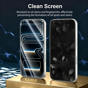 Protection d'écran et d'objectif d'appareil photo 2-en-1 en verre trempé HD transparent anti-rayures personnalisée en usine pour iPhone 17 18 Pro Max - Product Image 5