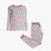 Pyjamas en bambou personnalisés pour femmes, ensembles doux en deux pièces pour la Saint-Valentin, pyjamas en bambou personnalisés pour femmes