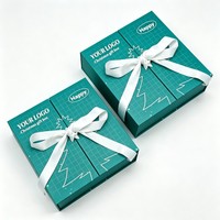 Boîte de calendrier de l'avent de Noël personnalisée avec logo, en carton, vide, pour le Ramadan, boîte à chocolat, distributeur de bonbons, boîte cadeau sucré