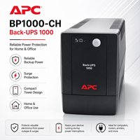Schneider Back-UPS BP1000CH 1000VA 600W UPS 165-266V Batterie de secours Bureau