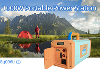 Station d'alimentation portable Eg006Li 1000W 1280Wh LiFePO4, générateur solaire, batteries rechargeables, système de stockage d'énergie