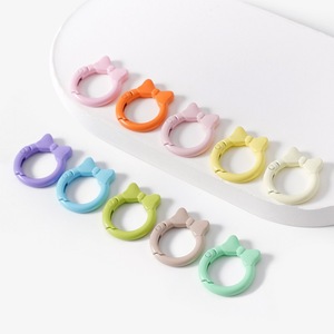 Đầy màu sắc kim loại mùa xuân O Ring Vòng Carabiner Keyring thép không gỉ Bow Keyring khóa cho DIY phụ kiện <span class=keywords><strong>Keychain</strong></span> - Product Image 3