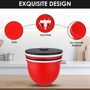 Revêtements de <span class=keywords><strong>bol</strong></span> en silicone avec couvercles pour bols <span class=keywords><strong>KitchenAid</strong></span> 6-Qt, en silicone premium extra-épais avec aérations intégrées - Product Image 6