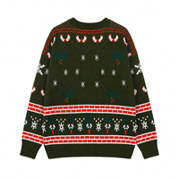 Pull-over familial à manches longues en coton jacquard 100 % personnalisé avec lettres, col rond, style homme, haute qualité, pour Noël