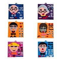 Jeu de puzzle amusant pour enfants, tableau d'activités en feutre Montessori personnalisé, jeu d'association des émotions, bricolage