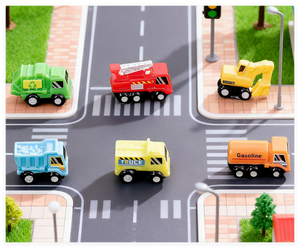 Venta al por mayor miniatura personalizada coleccionable niños jugar juguete camión <span class=keywords><strong>de</strong></span> <span class=keywords><strong>basura</strong></span> camión <span class=keywords><strong>de</strong></span> bomberos Taxi 3D resina coche modelo tablero juego figuritas - Product Image 4