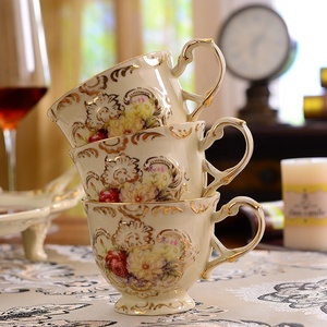 Low-price Promotion of British Characters and Flower Relief Ceramic Afternoon <b>Tea</b> Coffee <b>Set</b> - Product Image 4
