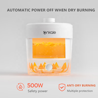 Marmite électrique multifonctionnelle Mini 1L Revêtement céramique antiadhésif blanc avec cuiseur vapeur Marmites de cuisson pour nouilles