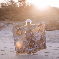 Couverture de plage tissée en coton et polyester à sublimation personnalisée en gros Jacquard tapisserie rétro