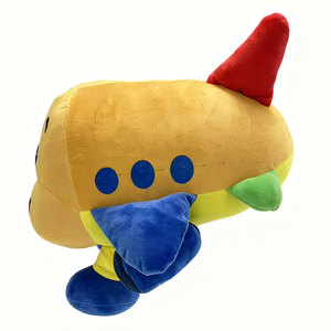 Giá Rẻ Giá Mềm Mại Bông Sang Trọng Phim Hoạt Hình Máy Bay Búp Bê Đồ Chơi Sang Trọng Tùy Chỉnh Quà Tặng Công Ty - Product Image 3