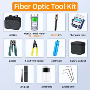 Kit De Herramientas De Fibra Óptica SAIVXIAN <span class=keywords><strong>FTTH</strong></span> Con Cortadora De Fibra FC-6S, Medidor De Potencia Óptica Y Localizador Visual De Fallos De 15mW, Equipo Óptico - Product Image 3