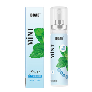 Spray Rafraîchissant Portable Menthe Fruitée pour l'Hygiène Buccale, Lutte Contre <span class=keywords><strong>la</strong></span> Mauvaise Haleine, Ingrédient Principal : Fruit - Product Image 1