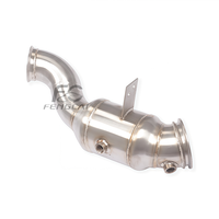 Tuyau d'échappement sport haute performance 200 cellules en acier inoxydable 304 pour Mercedes-Benz W205 C180 C200 C250 C300 C350e – Améliore la réponse du turbo