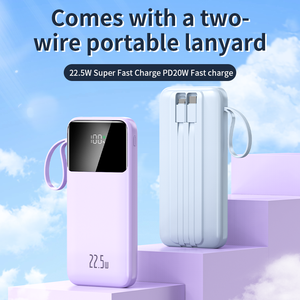 Vendere come torte calde Super veloce 10000mah Power Bank viene fornito con cavo di ricarica C-tipo di uscita 22.5W power bank portatile - Product Image 2