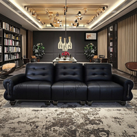 Boloni Home Öko-Echtleder Modulare Wohnzimmer-Sofagarnituren Vollständig Konvertierbare Möbel Massivholzrahmen-Sofa für Villen